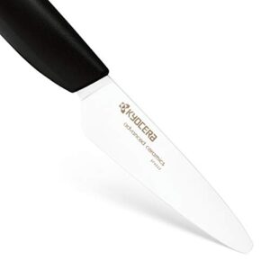 Kyocera Advanced Ceramic Revolution Series 3-inch Paring Knife, Black Handle, White Blade