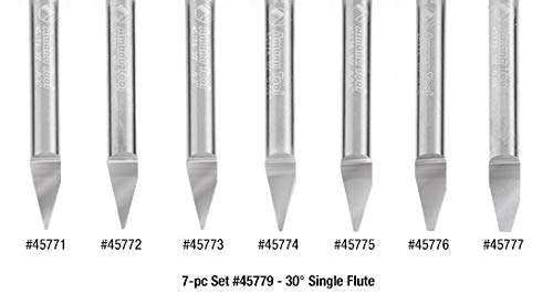 Amana Tool - 45771 Solid Carbide 30° Engraving 0.005 Tip Width x 1/4" Shank Sign