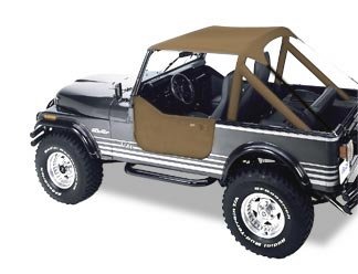 Bestop 5250804 Tan Traditional Bikini Top for 1976-1991 CJ7/CJ8 & Wrangler