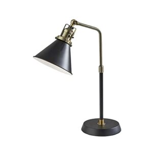 adesso sl3740-01 arthur desk lamp, black and gold