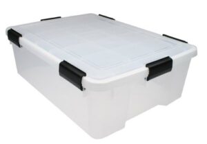 iris weathertight storage box, 2 pack, clear