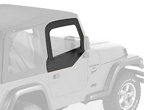 Bestop 5179035 Black Diamond Upper Fabric Half Doors for 1997-2006 Wrangler