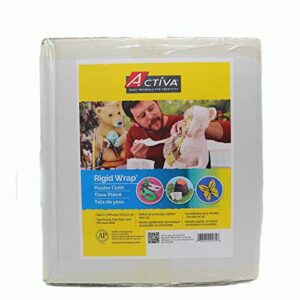 activa rigid wrap premium plaster cloth, 20 pounds, white