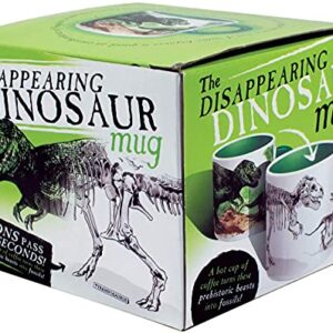 The Unemployed Philosophers Guild Disappearing Dino Mug - Heat Sensitive Color Changing Coffee Mug - Add Hot Liquid and Watch Dinosaurs Turn to Fossils