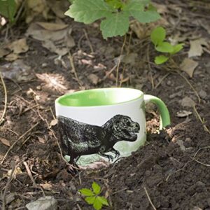 The Unemployed Philosophers Guild Disappearing Dino Mug - Heat Sensitive Color Changing Coffee Mug - Add Hot Liquid and Watch Dinosaurs Turn to Fossils