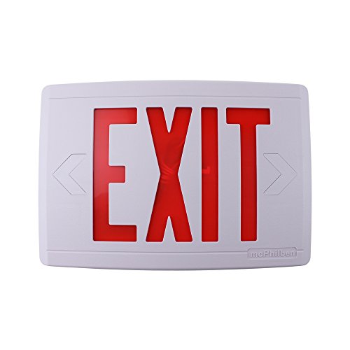 COMPAC Thermoplastic LED Exit Sign with Xtest Self-Diagnostics