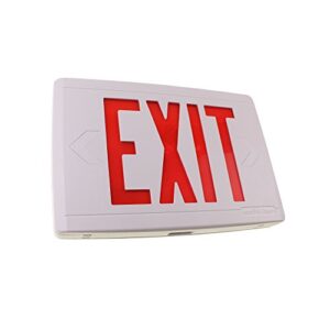 COMPAC Thermoplastic LED Exit Sign with Xtest Self-Diagnostics