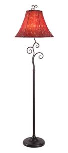 kenroy home 31381brz richardson floor lamp with bronze finish, casual style, 61″ height, 17″ width, 17″ depth