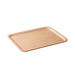 KINTO Nonslip Rectangular Willow Tray, 14.2 inch, Set of 6