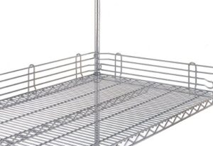 metro l30n-4c super erecta chrome plated steel stackable ledge, 30″ width x 4″ height