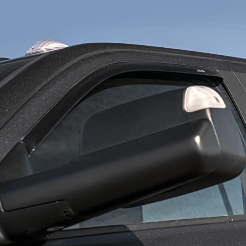 Auto Ventshade [AVS] In-Channel Ventvisor / Rain Guards | Smoke, 4pc | 194515 | Fits 2007-2013 Chevy Silverado 1500/Avalanche/GMC Sierra 1500/07-14 Silverado/Sierra 2500HD-3500HD Crew/07-14 YukonXL