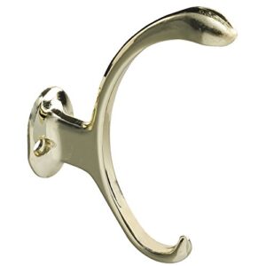 national hardware s806-851 v8008 garment hooks in brass , 5″