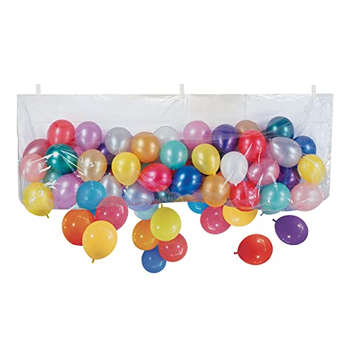 Beistle Plastic Balloon Drop Bag For Birthday Celebration New Year’s Eve Party Supplies