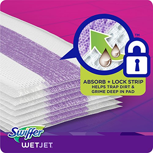 Swiffer WetJet Hardwood Floor Cleaner Spray Mop Pad Refill, Multi Surface, 24 Count