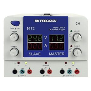 b&k precision 1672 quad display triple output dc power supplies, 0-3a current (variable outputs)