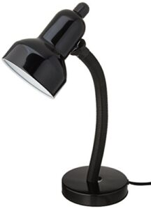 lite source ls-211blk goosy 15-inch 60-watt desk lamp, black