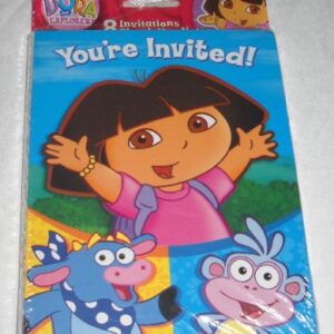 Dora the Explorer Invitations and Thank You Notes 16pc