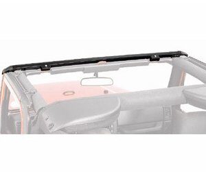 Bestop 5123801 No-Drill Header Windshield Channel for 1997-2006 Wrangler TJ