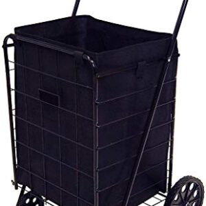 PrimeTrendz Shopping Cart Liner 18" X 15" X 24" | BLACK | Square Bottom Fits Snugly Into a Standard Shopping Cart | (This listing is for the Liner Only, Shopping Cart not included)