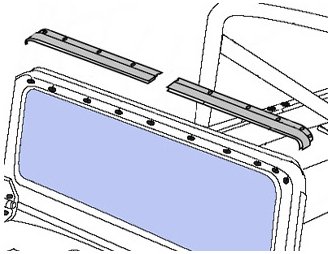 Bestop 5120601 Windshield Channel for 1966-1977 Ford Bronco