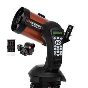 celestron – nexstar 5se telescope – computerized telescope for beginners and advanced users – fully-automated goto mount – skyalign technology – 40,000+celestial objects – 5-inch primary mirror,orange