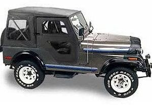 Bestop 5111701 Black Replace-A-Top for OEM Hardware - Jeep 1976-1983 CJ5