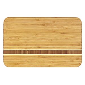 totally bamboo aruba bamboo serving and cutting board, 12-1/2″ x 8″