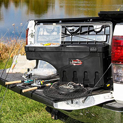 UnderCover SwingCase Truck Bed Storage Box | SC401D | Fits 2005 - 2022 Toyota Tacoma Drivers Side - Will not fit 2019-2021 without storage box , Black