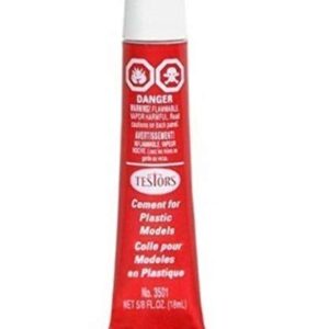 Testors TES3512A Plastic Model Cement , Carded, 5/8oz