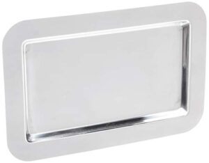 frieling usa 18/10 mirrored finish stainless steel serving tray, 9.4-inch by 5.6-inch
