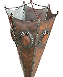 Deco 79 Metal Umbrella Stand, 13" x 13" x 28", Brown