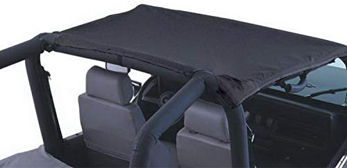 Rampage California Brief Soft Top | Vinyl, Black | 90501 | Fits 1971 - 1975 Jeep CJ5/M38A1