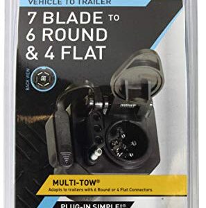 Hokins 47575 Multi-Tow 7 Blade to 6 Round and 4 Flat Adapter