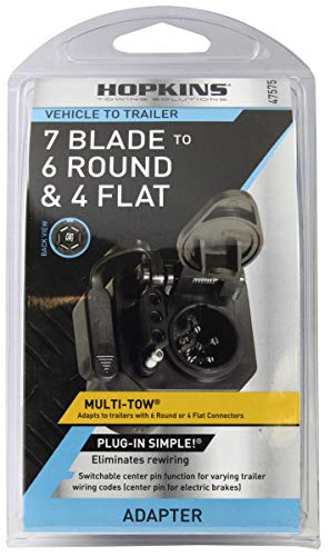 Hokins 47575 Multi-Tow 7 Blade to 6 Round and 4 Flat Adapter