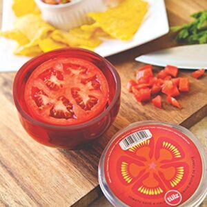 Tulz Tomato Save-A-Half, 4 x 4 x 3 inches, Red