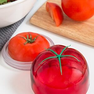 Tulz Tomato Save-A-Half, 4 x 4 x 3 inches, Red