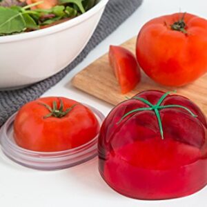 Tulz Tomato Save-A-Half, 4 x 4 x 3 inches, Red