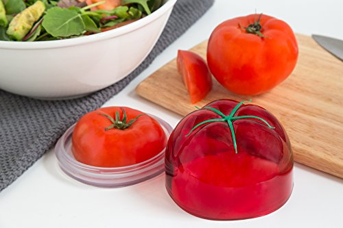 Tulz Tomato Save-A-Half, 4 x 4 x 3 inches, Red