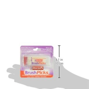 The Doctor's BrushPicks Interdental Toothpicks | Helps Fight Gingivitis | 120 Picks | Pack of 12