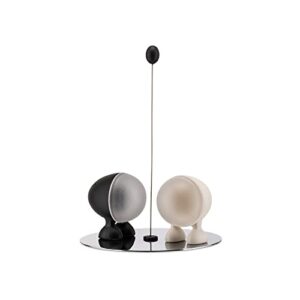 alessi “lilliput” salt/pepper, black, white