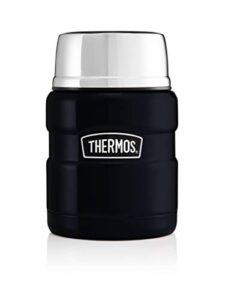 thermos 183270 stainless king food flask, midnight blue, 470 ml