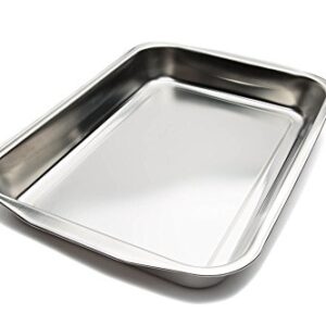 Fox Run Roasting Stainless Steel Baking Pans, 14.5 inches