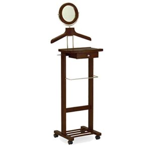 winsome trading, inc. vanity valet stand, walnut
