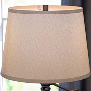 Kenroy Home 32215CBZ Riverside Swing Arm Floor Lamp with Copper Bronze Finish, Classic Style, 59" Height, 24" Width, 18.625" Depth