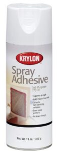 krylon k07010 11-ounce all-purpose spray adhesive , white