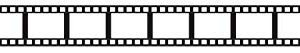 Beistle Hollywood Filmstrip Party Tape, 1-Pack, Black/White