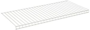 rubbermaid configurations closet shelves & hanging kit, 48-inch, white, custom pantry organizer and storage/clothes rack