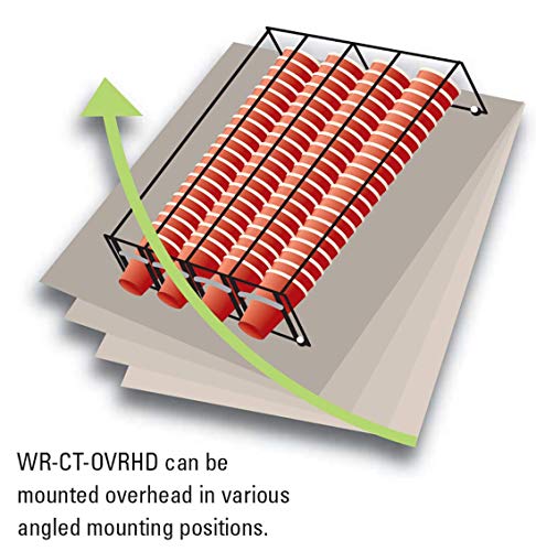 DISPENSE-RITE WR-CT-OVRHD Four Section Horizontal Overhead Wire Rack Cup Dispenser