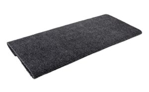 camco wrap around step rug- protects your rv from unwanted tracked in dirt, works on electrical and manual rv steps – extra large (gray) (42935), 23 inch