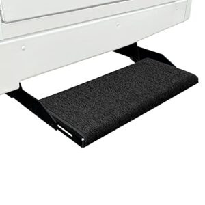 prest-o-fit (2-0050) black 23″ jumbo wraparound rv step rug